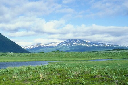 Alaska camp landscape