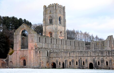 Monastery yorkshire united kingdom old photo