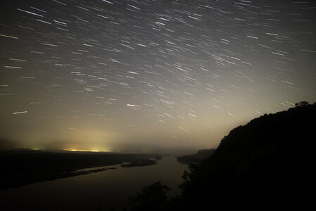 Star Trails above the Wisconsin Valley photo