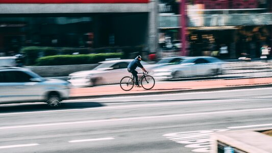 Man Cyclist City photo