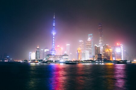Shanghai Skyline at Night photo