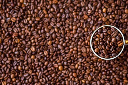 Brown caffeine coffee