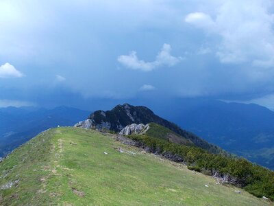 Mountains sky clouds