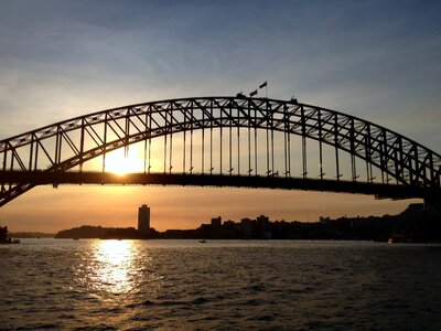 Architecture landmark sunset