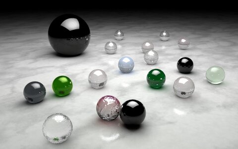 Marbles Wallpaper photo