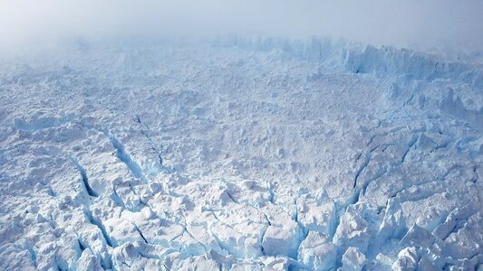 Frozen ice crystal ice field photo