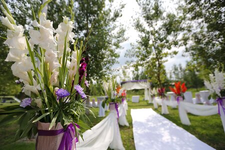 Wedding Venue garden summer season photo