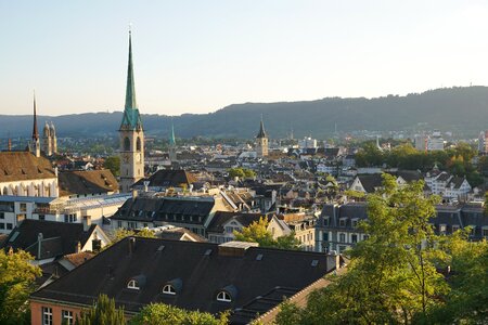 Switzerland roofs city photo