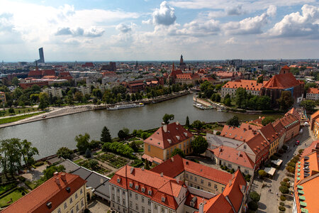 View on Ostrów Tumski in Wroclaw photo