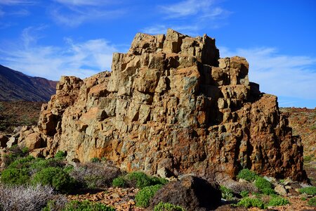 Basalt lava roque de garcia photo