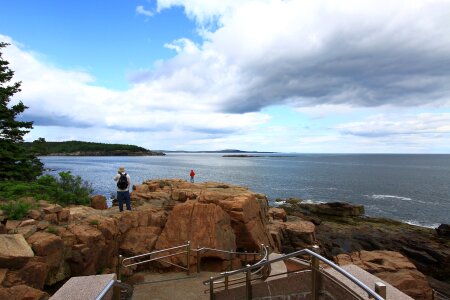 Rocky coast of Maine Coastline photo