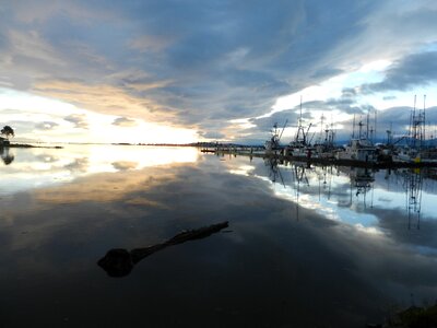 Water sky clouds