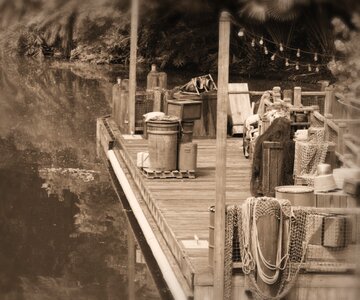 Africa sepia river photo