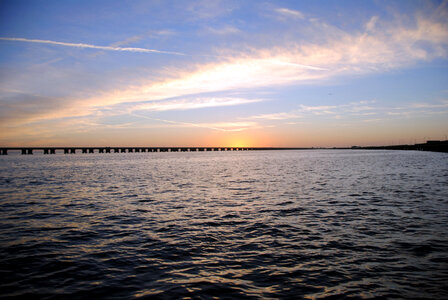 Sunrise over the ocean in Tampa, Florida
