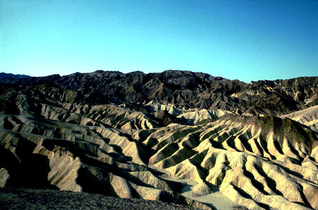Gower Gulch landscape and badlands at Death Valley National Park, Nevada
