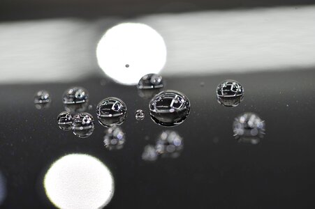 Drop of water polka dot shiny