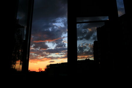 Sky in window