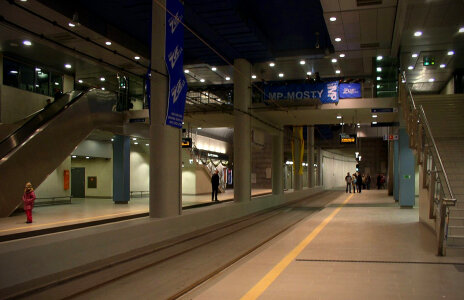 Underground Tram Station in Krakow