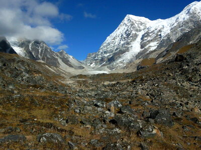 Rathong glacier from Dzongri La photo