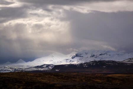 Mountains snow hills photo