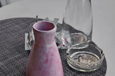 Ashtray ceramic vase photo