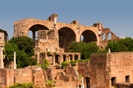 Basilica of Maxentius and Constantine. Rome, Italy photo