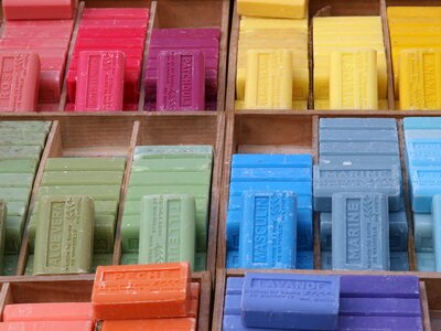 Soap france colorful photo