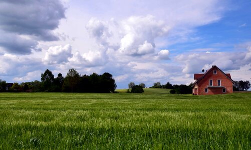 Agriculture barn cloud photo