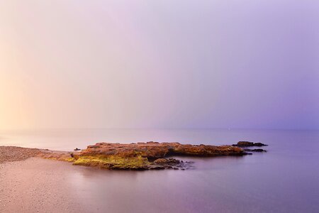 Beach coast dusk