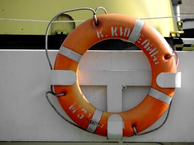 Buoy ship rescue photo