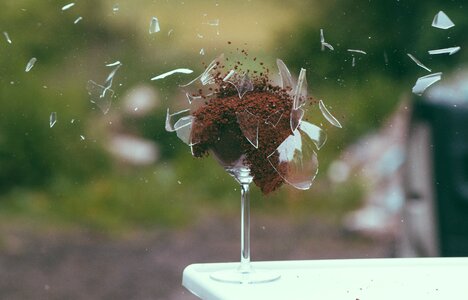Shards shot ground