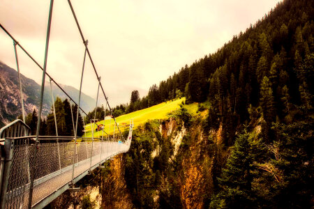 Suspension Bridge over the Gorge photo