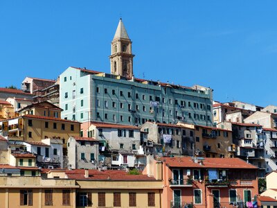 Houses city north italy photo