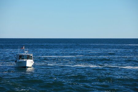 Ship in the ocean photo