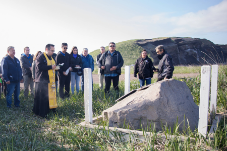 Memorial service on St Paul Island