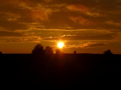 Sky dark evening