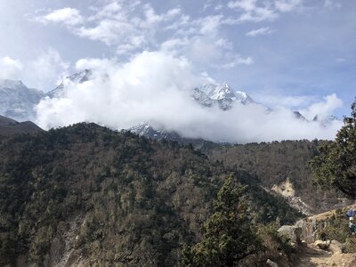 Himalayas trail on the way to Everest base camp