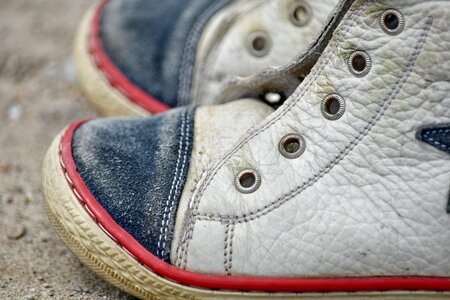 Old Fashioned sneakers leather photo