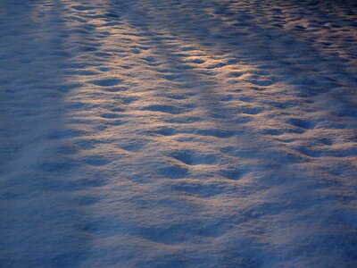 Winter wintry shadow play photo