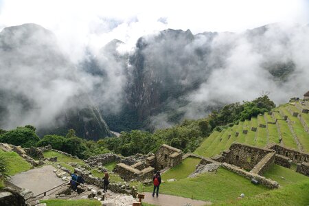 Machu Picchu is a UNESCO World Heritage Site in Peru photo