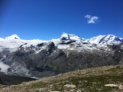 Trailing and hiking in the Alps and Zermatt Switzerland photo