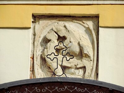 Christianity cross sculpture
