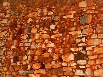Old brick wall in a background photo