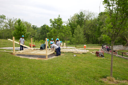 Construction of outdoor classroom-2