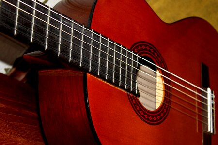 Acoustic classic guitar photo