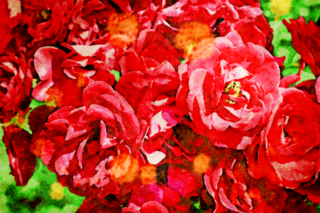 Art beautiful flower