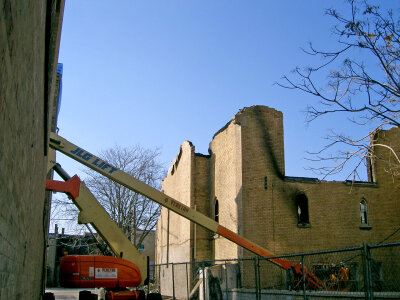 Church after fire