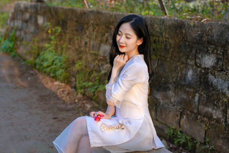 Model portrait. beautiful Asian Sexy woman photo