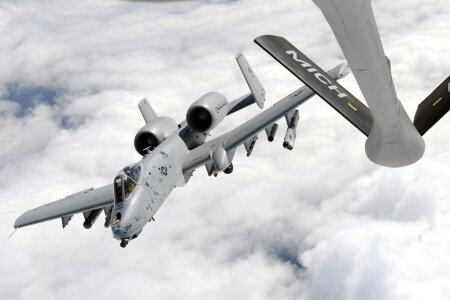 A-10C Thunderbolt II refueling from KC135