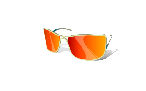 Sport sunglasses on white background photo